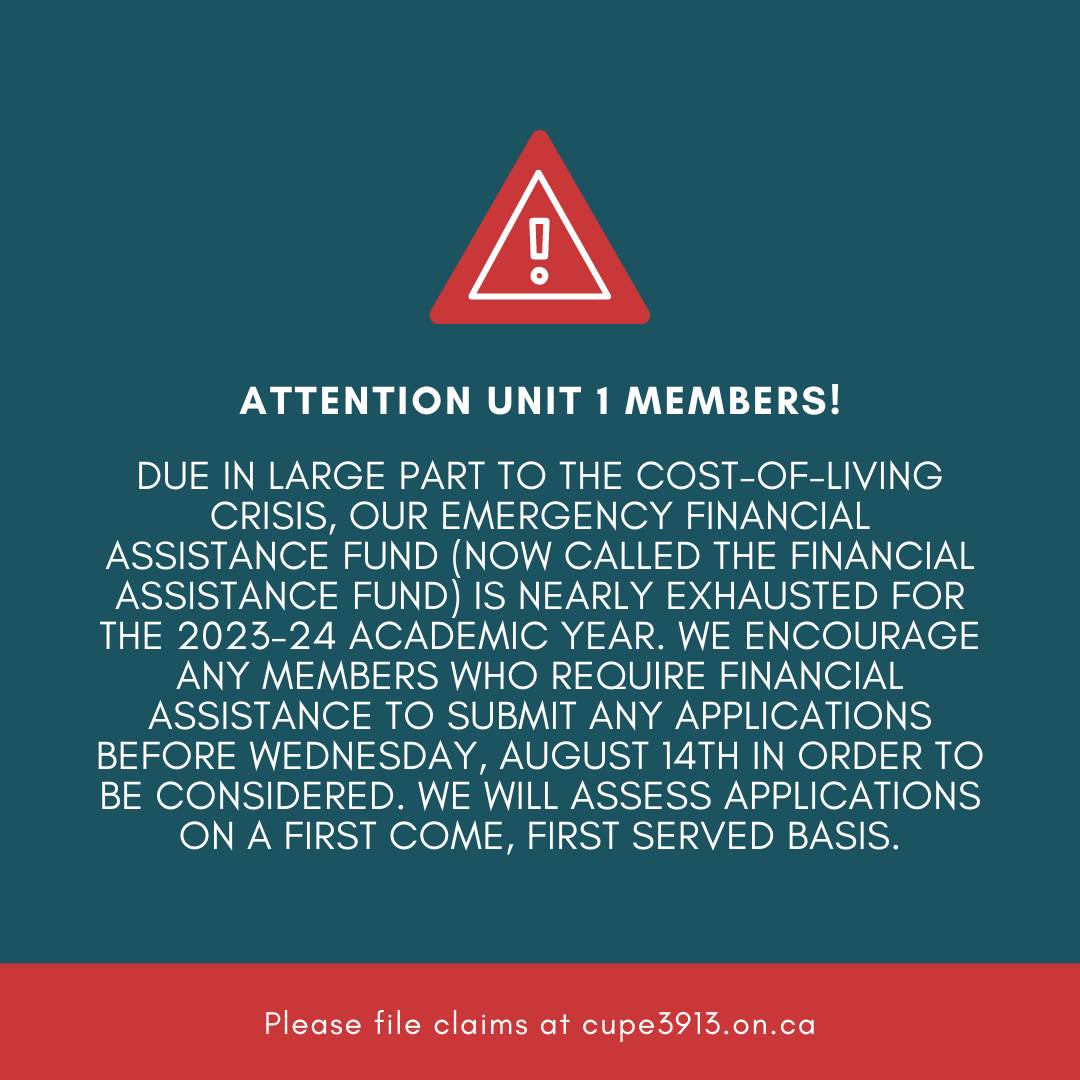 📣 Attention Unit 1 Members! 📣 